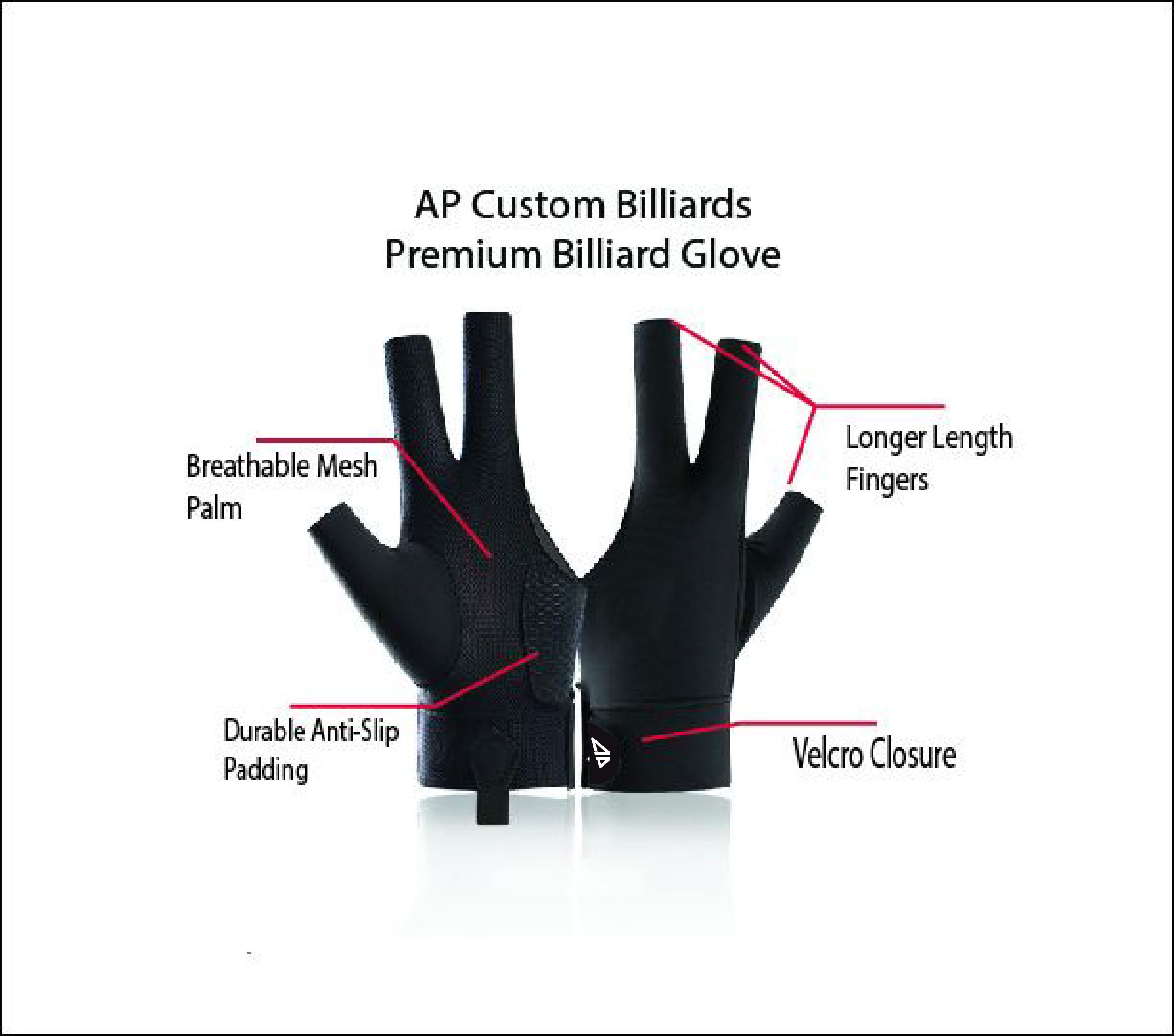 AP Premium Billiards Gloves